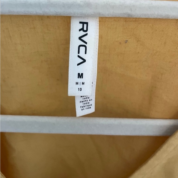 Yellow button down RVCA dress - Picture 3 of 4